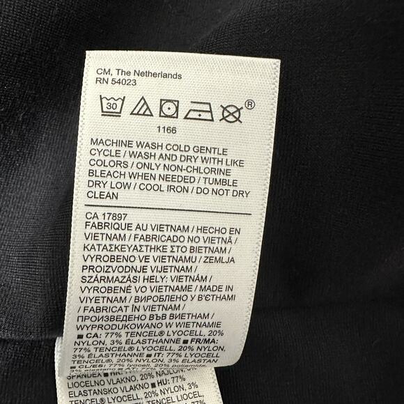 Athleta Eastbound Blazer Women Size 16 Black Travel Jacket Knit Minimalist Knit - Picture 11 of 13